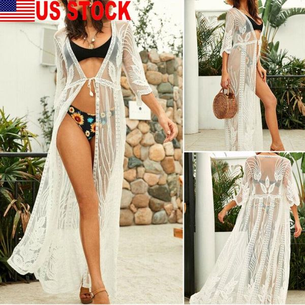 us 2020 stock women holiday summer beach swimwear bikini lady white cover up wrap hollow dress kimono cardigan seaside, White;black
us 2020 stock women holiday summer beach swimwear bikini lady white cover up wrap hollow dress kimono cardigan seaside, White;black