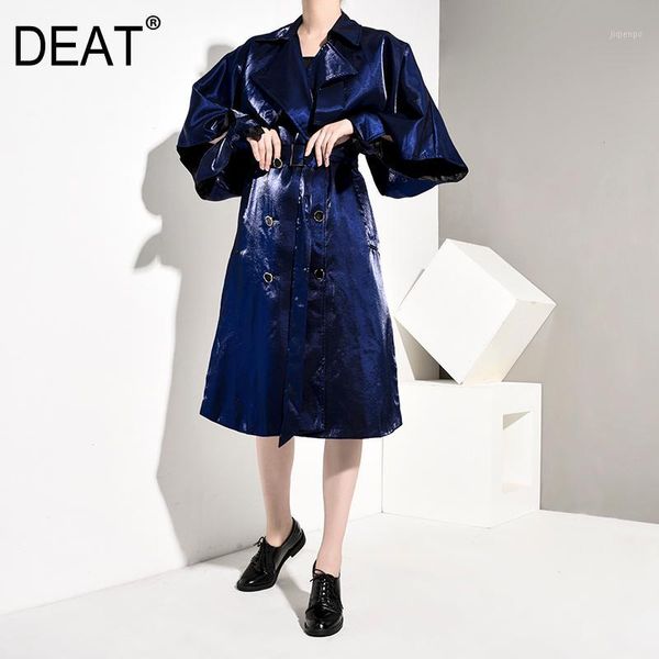 women's trench coats deat women dark blue bandage big size lapel long sleeve loose fit windbreaker fashion tide autumn winter 2021 jh33, Tan;black
women's trench coats deat women dark blue bandage big size lapel long sleeve loose fit windbreaker fashion tide autumn winter 2021 jh33, Tan;black