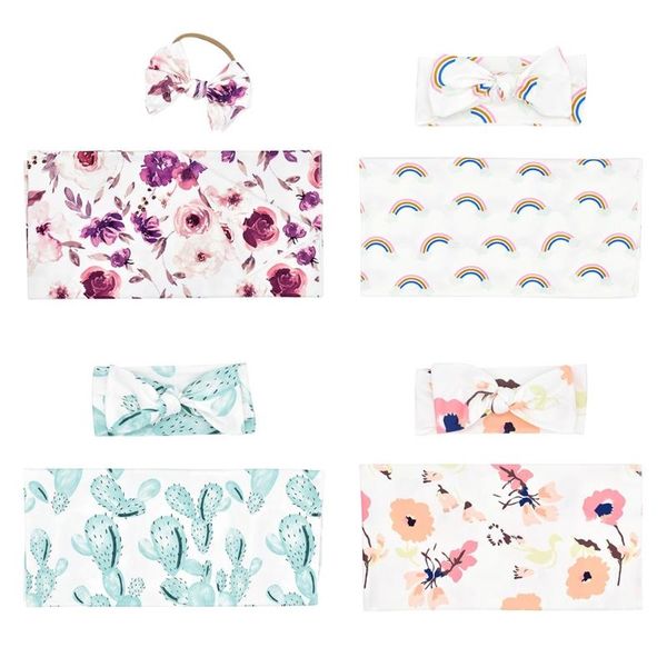 2pcs/set newborn baby receiving blanket headband set infant floral swaddle wrap
2pcs/set newborn baby receiving blanket headband set infant floral swaddle wrap