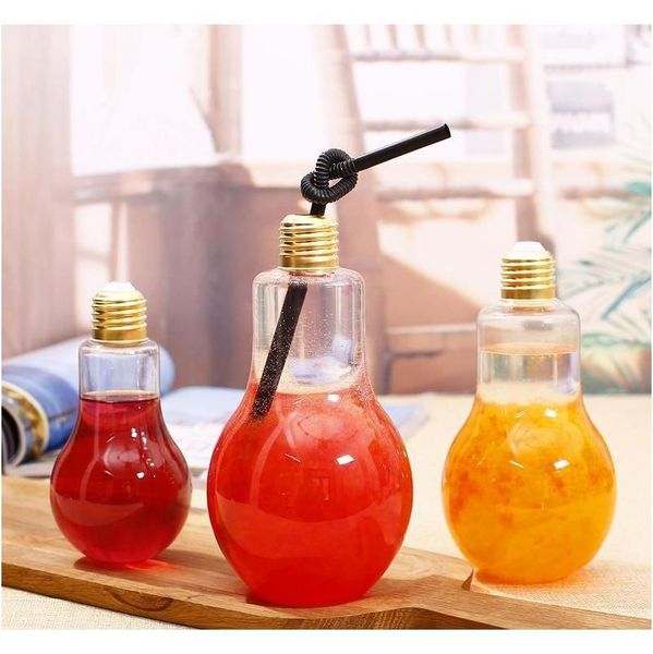 led light bulb water bottle plastic milk juice water bottle disposable leak-proof drink cup with lid creative drinkware wholesale kn98x
led light bulb water bottle plastic milk juice water bottle disposable leak-proof drink cup with lid creative drinkware wholesale kn98x
