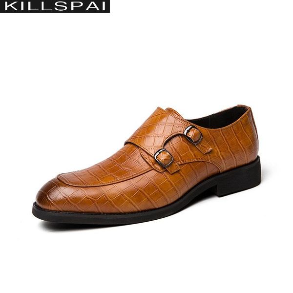 killsp classic crocodile pattern business flat shoes men designer formal dress leather shoes men's loafers christmas party, Black 
killsp classic crocodile pattern business flat shoes men designer formal dress leather shoes men's loafers christmas party, Black