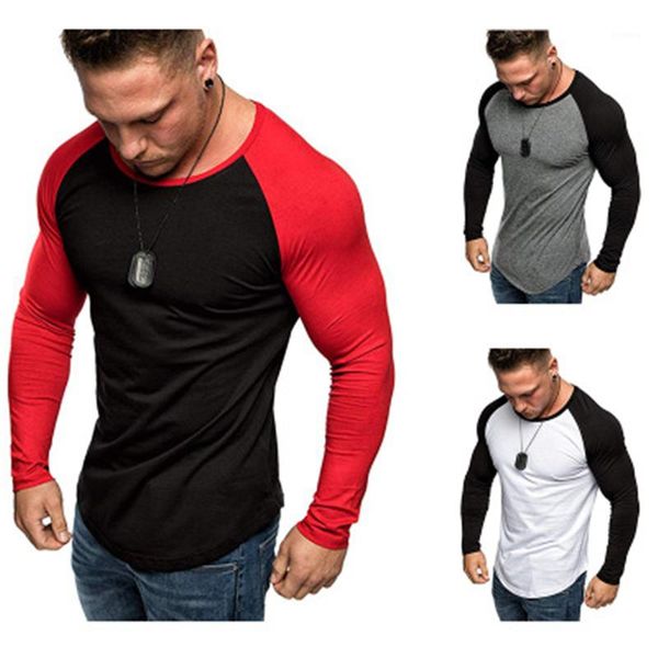 casual fitness skinny tees spring male new round neck slim tshirt mens splicing solid color tshirt fashion trend long sleeve, White;black
casual fitness skinny tees spring male new round neck slim tshirt mens splicing solid color tshirt fashion trend long sleeve, White;black