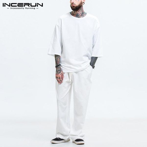 incerun mens chinese style sets 3/4 sleeve round neck drawstring pants suits men solid color pockets suits streetwear s-5xl, Gray
incerun mens chinese style sets 3/4 sleeve round neck drawstring pants suits men solid color pockets suits streetwear s-5xl, Gray