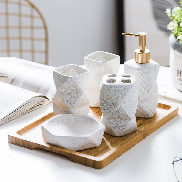 bath accessory set ceramic wash bathroom four-piece furniture decoration toiletries gift mug accessories sp416
bath accessory set ceramic wash bathroom four-piece furniture decoration toiletries gift mug accessories sp416