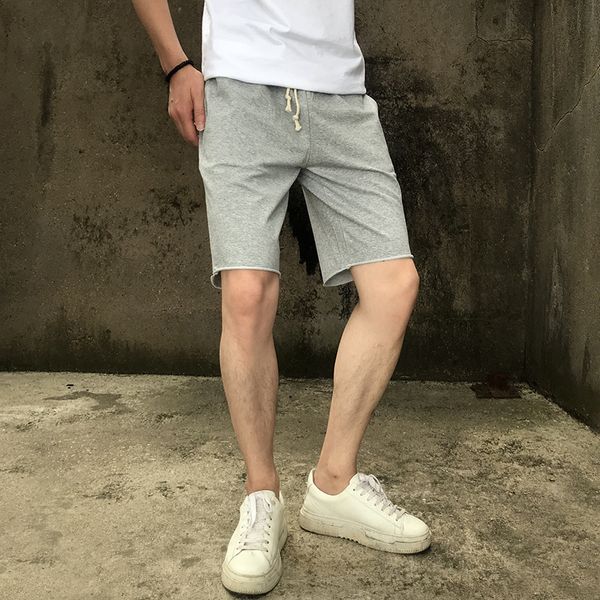 2020 summer new pure color short with rough edge sports casual hip hop men's pant, White;black
2020 summer new pure color short with rough edge sports casual hip hop men's pant, White;black
