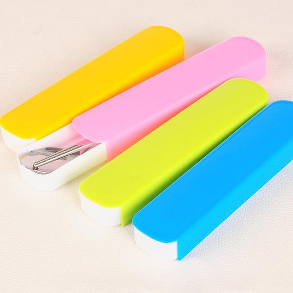 chopsticks environmental stainless steel spoon colorful plastic box for home restaurant1
chopsticks environmental stainless steel spoon colorful plastic box for home restaurant1