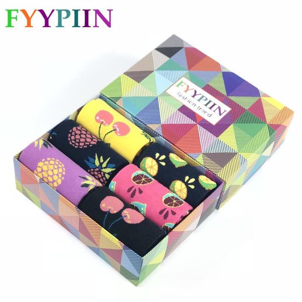 men socks 6 pairs of gift boxes colorful combed cotton fruit pattern series socks casual funny crew gifts happy, Black
men socks 6 pairs of gift boxes colorful combed cotton fruit pattern series socks casual funny crew gifts happy, Black