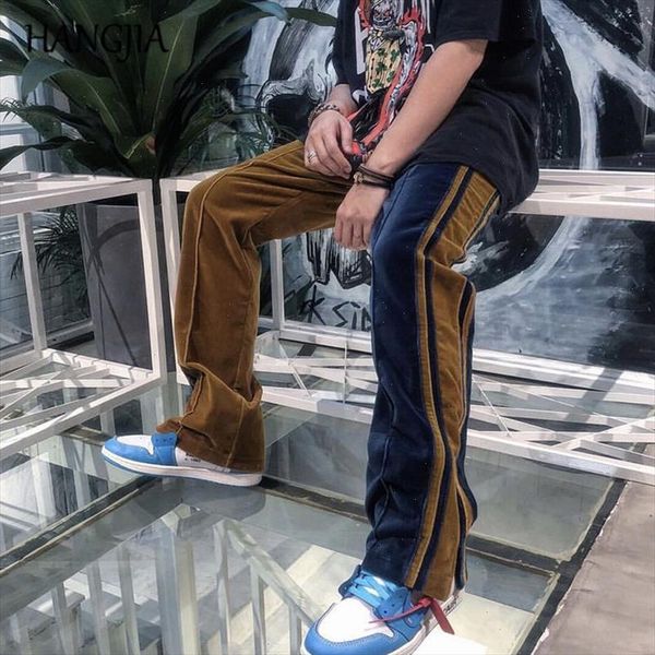 velour track pants men women hip hop fashionable velvet pants mens 2020 streetwear ankle zipper colorblock mens sweatpants, Black
velour track pants men women hip hop fashionable velvet pants mens 2020 streetwear ankle zipper colorblock mens sweatpants, Black