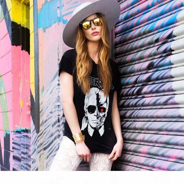 wholesale-2016 summer letter lagerfeld printed t-shirts women skull ghost pattern o neck t shirt female harajuku tee shirt femme ql2125, White
wholesale-2016 summer letter lagerfeld printed t-shirts women skull ghost pattern o neck t shirt female harajuku tee shirt femme ql2125, White