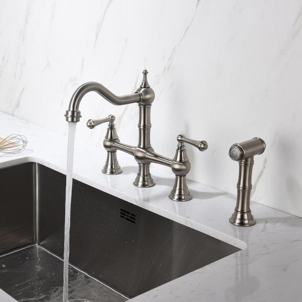 all-copper kitchen faucet, sink, splash-proof water, rotatable single cold water spout, and cold water faucet for washing dishes
all-copper kitchen faucet, sink, splash-proof water, rotatable single cold water spout, and cold water faucet for washing dishes