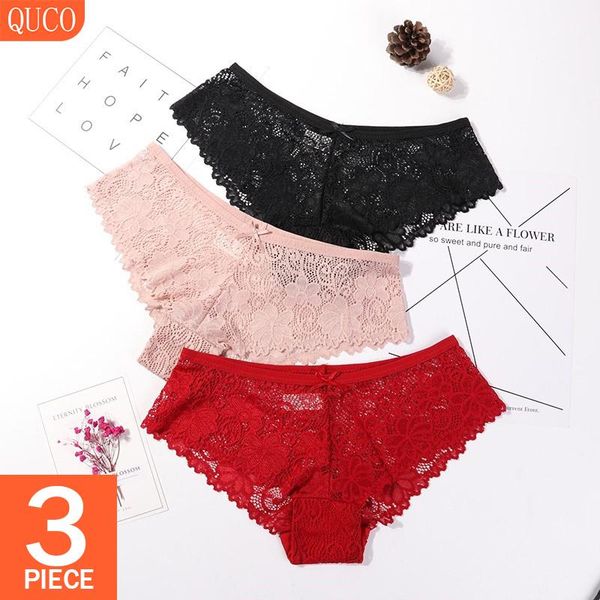 quco brand 3 pcs/lot transparent underwear women panties set soft hollow out briefs cotton crotch underpants lingerie, Black;pink
quco brand 3 pcs/lot transparent underwear women panties set soft hollow out briefs cotton crotch underpants lingerie, Black;pink
