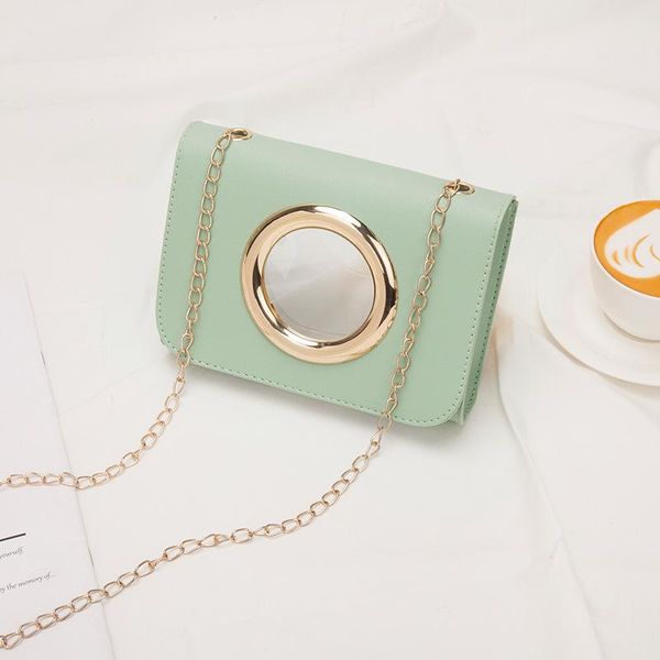 women's slanting cross small square bag
