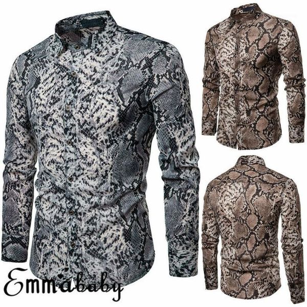 men's dress shirts snake pattern print slim fit shirt men 2021 brand long sleeve hip hop streetwear casual camisa1, White;black
men's dress shirts snake pattern print slim fit shirt men 2021 brand long sleeve hip hop streetwear casual camisa1, White;black