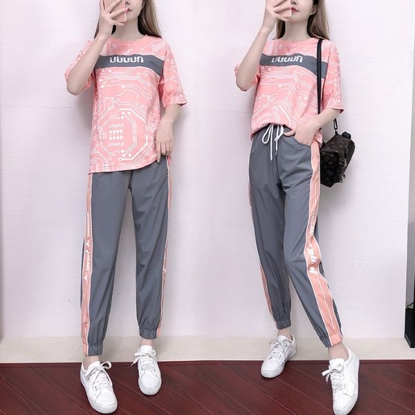nt3km sports leisure suit women's style brand fashion summer 2020 new casual wear casual wear western fashion hip hop running hong clot, Gray
nt3km sports leisure suit women's style brand fashion summer 2020 new casual wear casual wear western fashion hip hop running hong clot, Gray