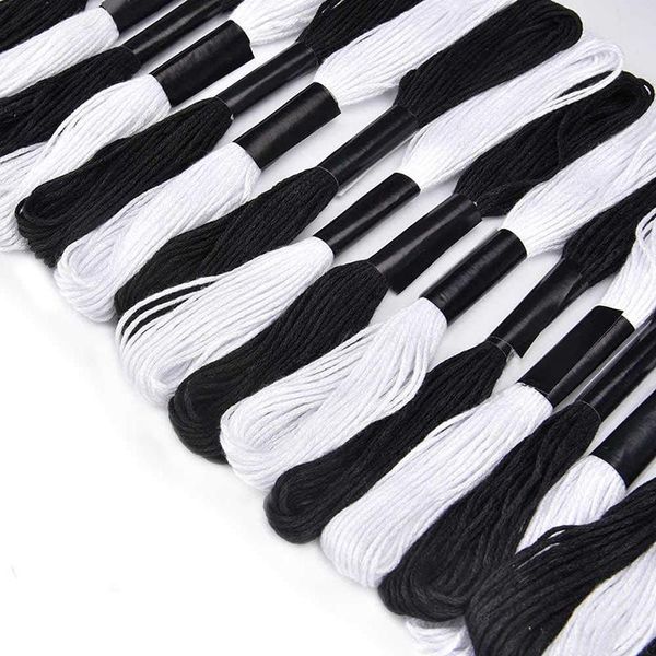 cross stitch embroidery thread for diy homemade craft sewing accessories 12 white+12 black embroidery floss, Black;white
cross stitch embroidery thread for diy homemade craft sewing accessories 12 white+12 black embroidery floss, Black;white