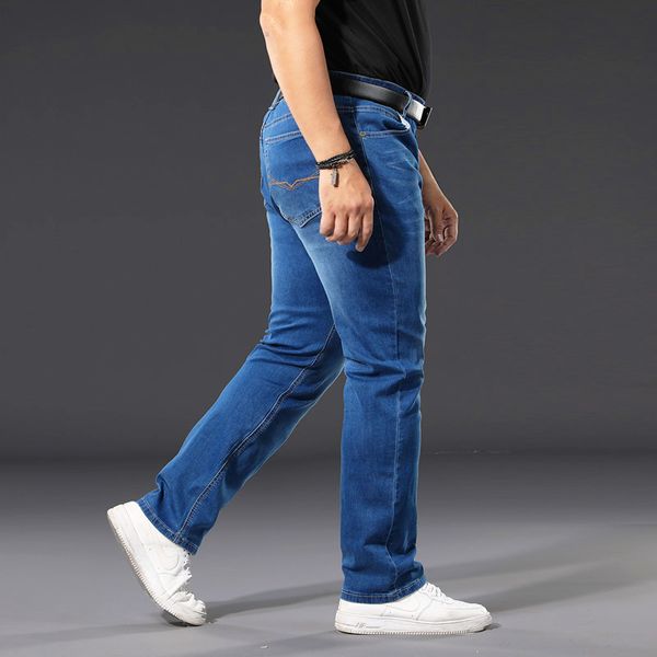 40 42 44 46 48 50 large size denim jeans classic pocket fashion brand clothing men's straight loose business casual blue jeans q0105, Black;white
40 42 44 46 48 50 large size denim jeans classic pocket fashion brand clothing men's straight loose business casual blue jeans q0105, Black;white