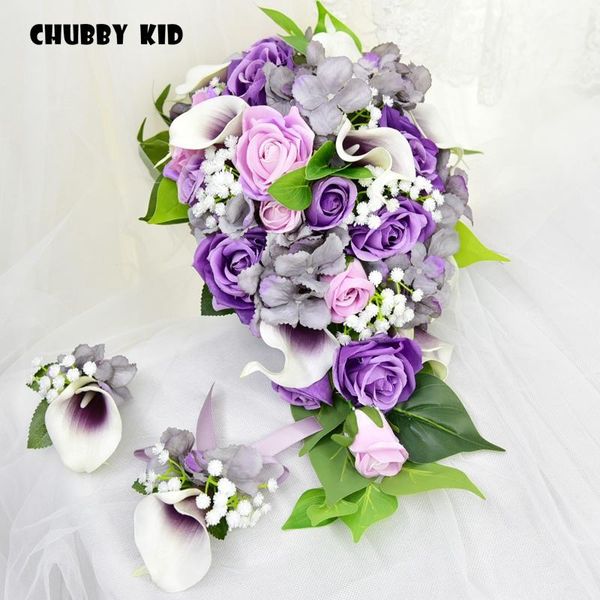 long artificial flower bouquet small teardrop-shaped bridesmaid holding flowers waterfall-shaped wedding bridal bouquet purple
long artificial flower bouquet small teardrop-shaped bridesmaid holding flowers waterfall-shaped wedding bridal bouquet purple