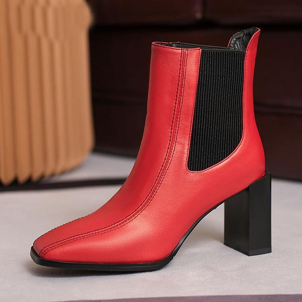2020 autumn new square toe women basic ankle boots chunky high heel elastic boot female slim fit sock boots fashion botas mujer, Black
2020 autumn new square toe women basic ankle boots chunky high heel elastic boot female slim fit sock boots fashion botas mujer, Black