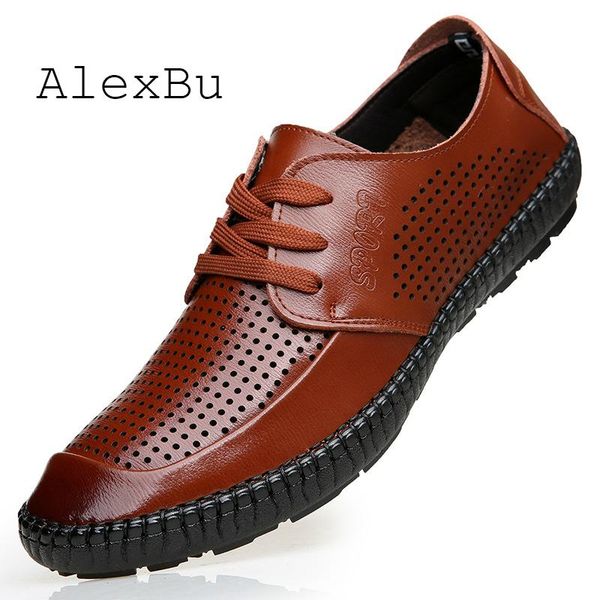 alexbu new man genuine leather shoes hollow out breathable footwear man office dress shoes italy classice men's brand, Black
alexbu new man genuine leather shoes hollow out breathable footwear man office dress shoes italy classice men's brand, Black