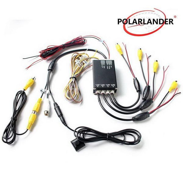 4-way monitor 360° view car camera control box 4 way cameras switch system rear left right front camera two videos output1
4-way monitor 360° view car camera control box 4 way cameras switch system rear left right front camera two videos output1