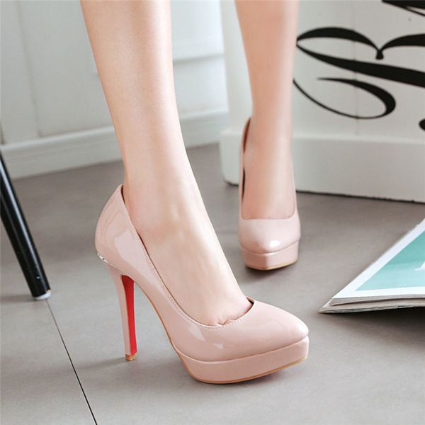 big size elegant office women platform pumps 12cm super high thin heels wedding party pointed toe red patent leather dress pumps c0202, Black
big size elegant office women platform pumps 12cm super high thin heels wedding party pointed toe red patent leather dress pumps c0202, Black