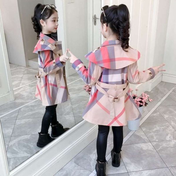 new coat 2020 girls' zhongda autumn check foreign sle medium length windbreaker children's temperament cardigan gofr, Black
new coat 2020 girls' zhongda autumn check foreign sle medium length windbreaker children's temperament cardigan gofr, Black