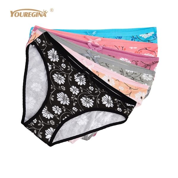 youregina women underwear panties ladies seamless briefs floral print calcinhas intimates underpants knickers 6pcs/lot 201112, Black;pink
youregina women underwear panties ladies seamless briefs floral print calcinhas intimates underpants knickers 6pcs/lot 201112, Black;pink