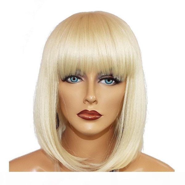 short blonde human lace wig with bangs virgin brazilian hair glueless pre plucked bob full lace wigs 613 blonde colored, Black;brown
short blonde human lace wig with bangs virgin brazilian hair glueless pre plucked bob full lace wigs 613 blonde colored, Black;brown
