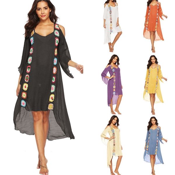 plus size beach cover up dress swimwear cover-ups women ups white pareo sortie de plage femme suit swim wear xxl beachwear 2020 t200708, Black;gray
plus size beach cover up dress swimwear cover-ups women ups white pareo sortie de plage femme suit swim wear xxl beachwear 2020 t200708, Black;gray