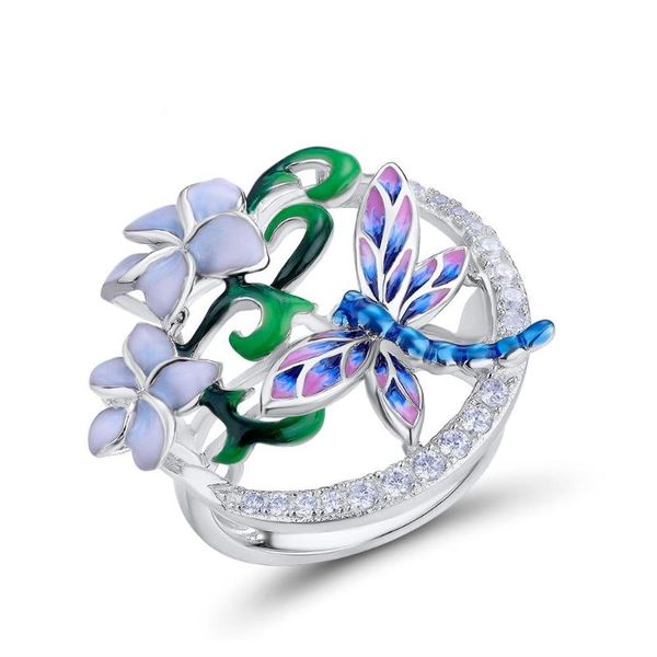 cluster rings graceful enamel dragonfly flower design princess ring charming party banquet jewelry, Golden;silver
cluster rings graceful enamel dragonfly flower design princess ring charming party banquet jewelry, Golden;silver