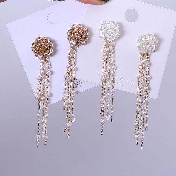stud shiny side accessories acrylic flower earrings for women simple style gift elegant pearl long tassel, Golden;silver
stud shiny side accessories acrylic flower earrings for women simple style gift elegant pearl long tassel, Golden;silver