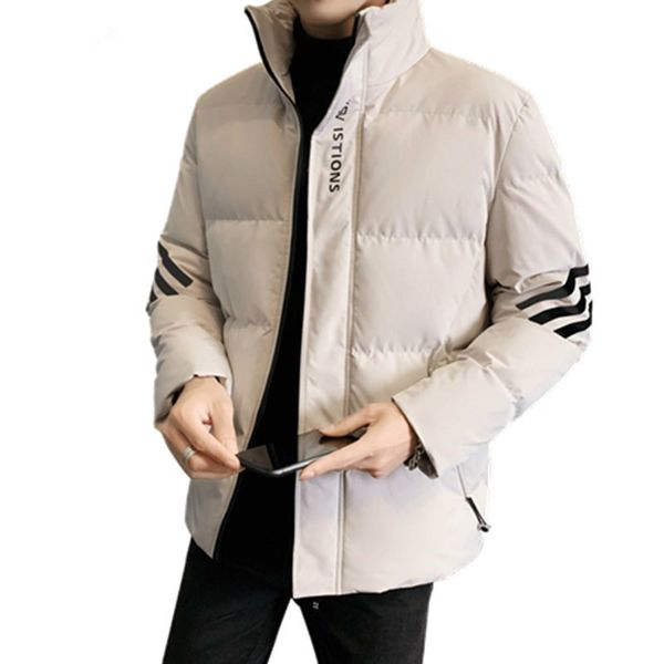 mens warm jackets solid color stand collar zipper thick coats down parkas outerwear loose cotton brand apparel 201204, Black
mens warm jackets solid color stand collar zipper thick coats down parkas outerwear loose cotton brand apparel 201204, Black