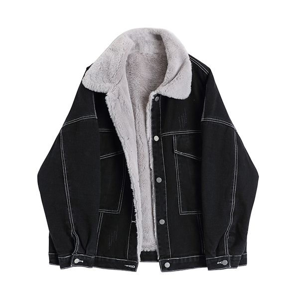denim jacket women's autumn winter new korean version loose and versatile with cashmere warm wool coats doudoune casaco femi, Black
denim jacket women's autumn winter new korean version loose and versatile with cashmere warm wool coats doudoune casaco femi, Black