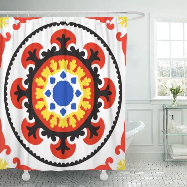 shower curtains suzani ethnic pattern uzbek turkish and kazakh motifs curtain waterproof polyester fabric 60 x 72 inches set with hooks
shower curtains suzani ethnic pattern uzbek turkish and kazakh motifs curtain waterproof polyester fabric 60 x 72 inches set with hooks