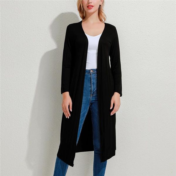 women's knits & tees autumn ladies sweater street casual knit cardigan comfortable simple pure color loose fashion long, White
women's knits & tees autumn ladies sweater street casual knit cardigan comfortable simple pure color loose fashion long, White