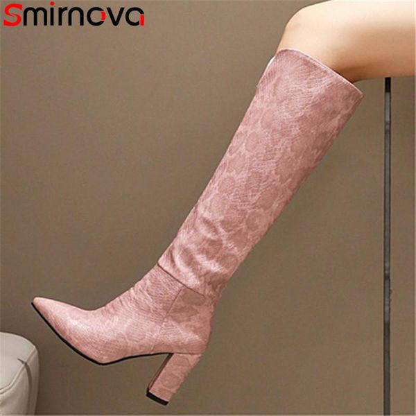 smirnova 2021 big size 48 autumn winter high heel boots women casual party shoes pointed toe fashion knee high boots women, Black
smirnova 2021 big size 48 autumn winter high heel boots women casual party shoes pointed toe fashion knee high boots women, Black