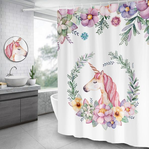 unicorn pattern shower curtain waterproof bathroom curtains polyester bath curtain for home decor
unicorn pattern shower curtain waterproof bathroom curtains polyester bath curtain for home decor