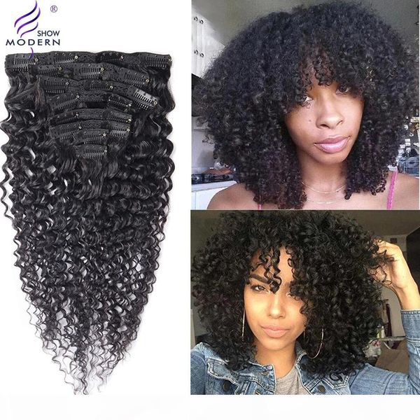 brazilian curly clip in human hair extension 120g natural hair in clips remy hair natural color 8pc set, Black;brown 
brazilian curly clip in human hair extension 120g natural hair in clips remy hair natural color 8pc set, Black;brown