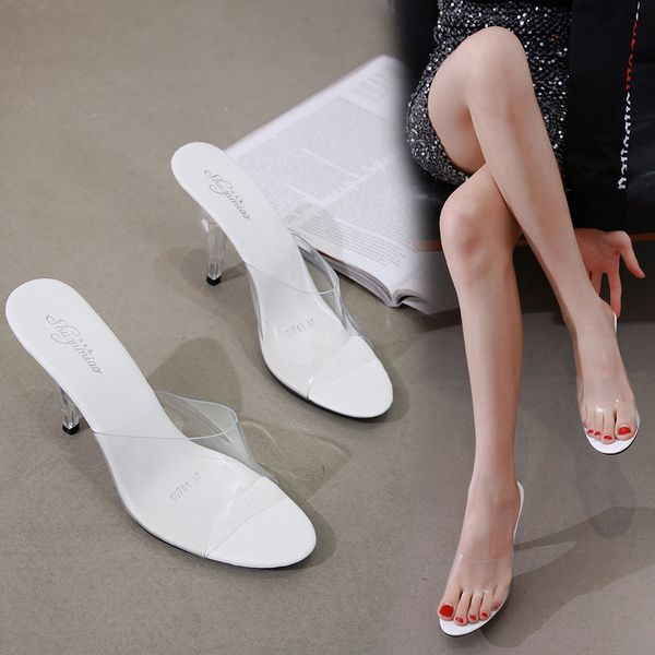 women pvc jelly sandals crystal open toed high thin heels crystal women transparent heel sandals party nightclub shoes y0305, Black
women pvc jelly sandals crystal open toed high thin heels crystal women transparent heel sandals party nightclub shoes y0305, Black