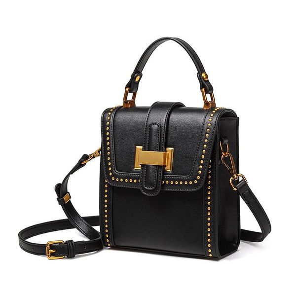 genuine leather women shoulder bag studded bag metal rivet crossbody bolsos mujer
genuine leather women shoulder bag studded bag metal rivet crossbody bolsos mujer
