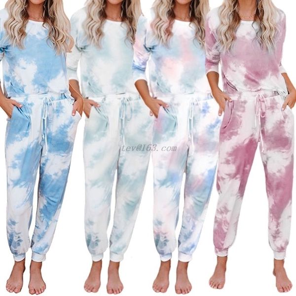 women plus size 2 piece gradient tie-dye sweatsuit set long sleeve drawstring jogger pants tracksuit loungewear y201128, White
women plus size 2 piece gradient tie-dye sweatsuit set long sleeve drawstring jogger pants tracksuit loungewear y201128, White