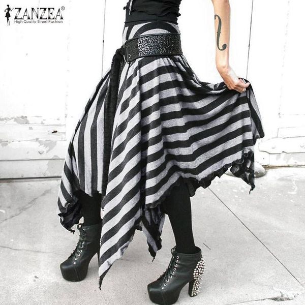 plus size women's asymmetrical skirts bohemian striped maxi sundress casual elastic waist faldas saia female spring robe kg-1027, Black
plus size women's asymmetrical skirts bohemian striped maxi sundress casual elastic waist faldas saia female spring robe kg-1027, Black