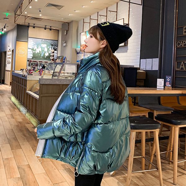 glossy down padded jacket women's short style dongda 2020 winter new korean cotton-padded small, Black
glossy down padded jacket women's short style dongda 2020 winter new korean cotton-padded small, Black