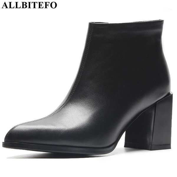 boots allbitefo genuine leather women simple style autumn winter ankle heel fashion comfortable1, Black
boots allbitefo genuine leather women simple style autumn winter ankle heel fashion comfortable1, Black