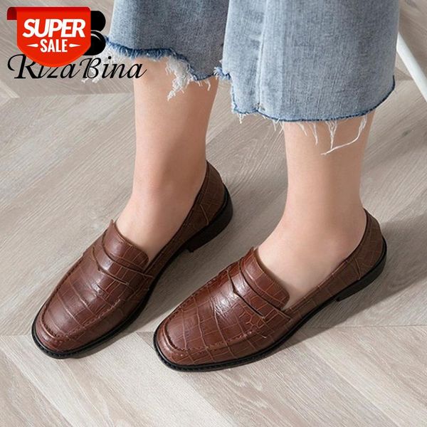 rizabina new women shoes genuine leather stone pattern flat shoes women daily vacation ladies footwear size 33-43 #2l04
rizabina new women shoes genuine leather stone pattern flat shoes women daily vacation ladies footwear size 33-43 #2l04