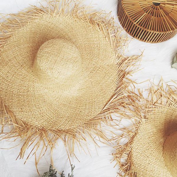 women's big wide brim beach hat with temperament raffia hats diy hat by yoursel summer straw sun hats for ladies, Blue;gray
women's big wide brim beach hat with temperament raffia hats diy hat by yoursel summer straw sun hats for ladies, Blue;gray