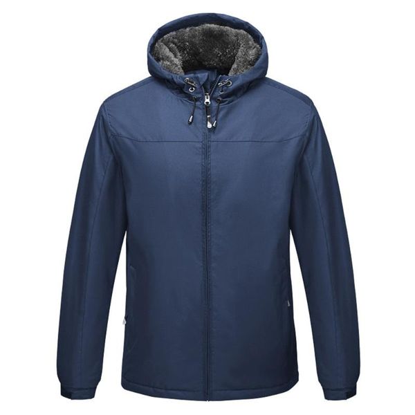 men outdoor plus velvet thickening hiking jackets solid color thermal cap rope pullover windproof waterproof coat camping jacket, Blue;black
men outdoor plus velvet thickening hiking jackets solid color thermal cap rope pullover windproof waterproof coat camping jacket, Blue;black