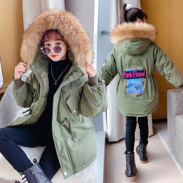 Girls thick to overcome cotton 2020 winter new children's Korean version of the big boy tops plus velvet jacket, Blue;gray
Girls thick to overcome cotton 2020 winter new children's Korean version of the big boy tops plus velvet jacket, Blue;gray