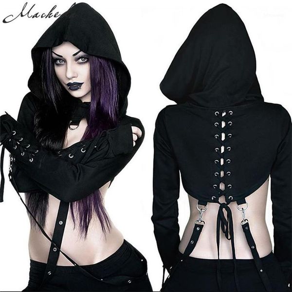 macheda short gothic women hoodies back lace up cropped long sleeve street casual sweatshirt tracksuit hoody1, Black
macheda short gothic women hoodies back lace up cropped long sleeve street casual sweatshirt tracksuit hoody1, Black