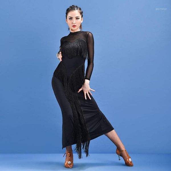 latin dance dress women long sleeve dress for ballroom samba tango chacha dancing performamnce ss0091, Black;red
latin dance dress women long sleeve dress for ballroom samba tango chacha dancing performamnce ss0091, Black;red